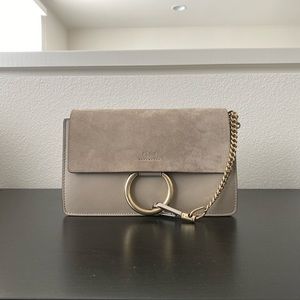 Chloe Small Faye Bag in Motty Grey